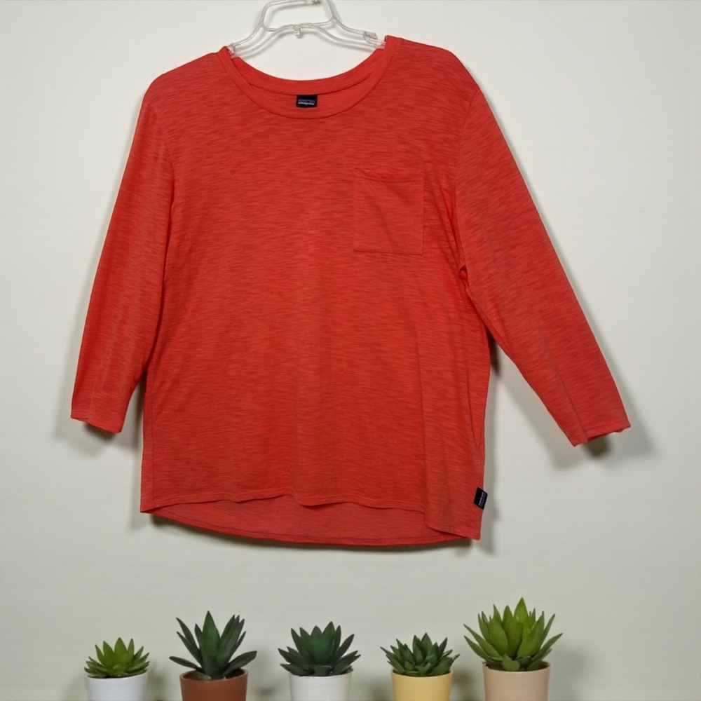 NWOT Patagonia Worn Wear Pocket Shirt 3/4 Length Sleeve T-Shirt